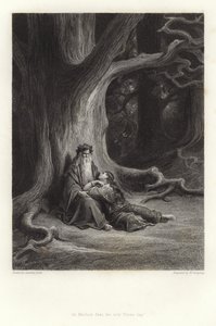 Illustratie voor Vivien door Alfred Tennyson door Gustave Dore